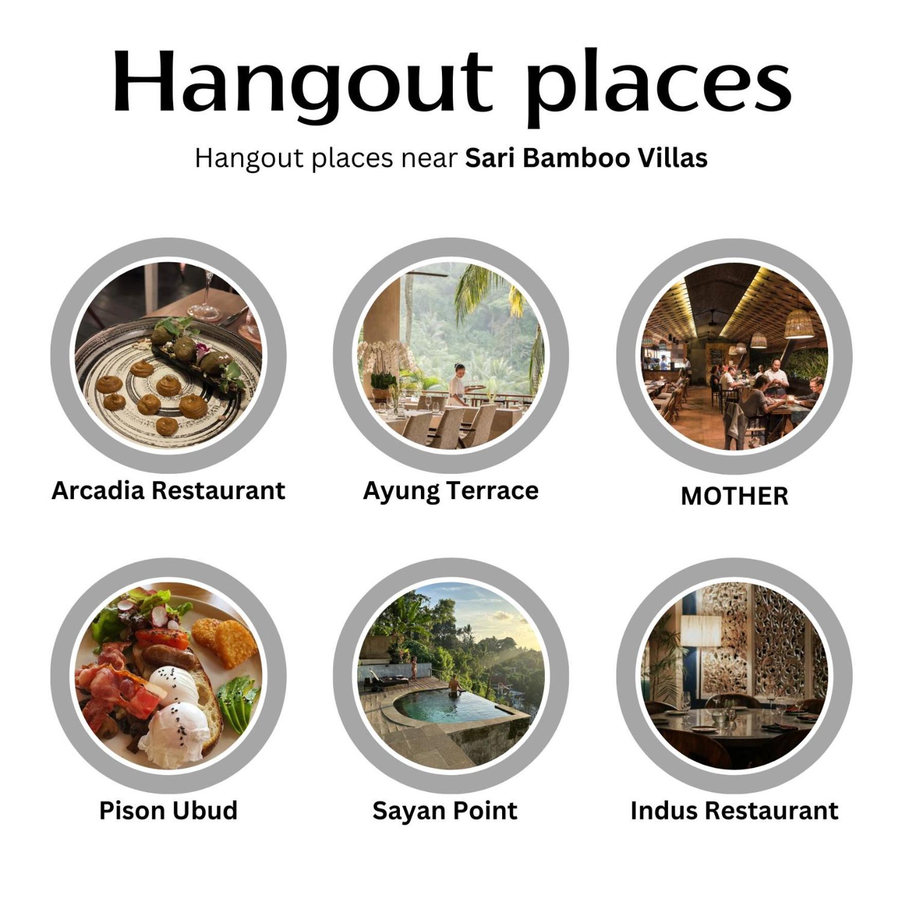 Sari Bamboo Villas Ubud Exterior foto