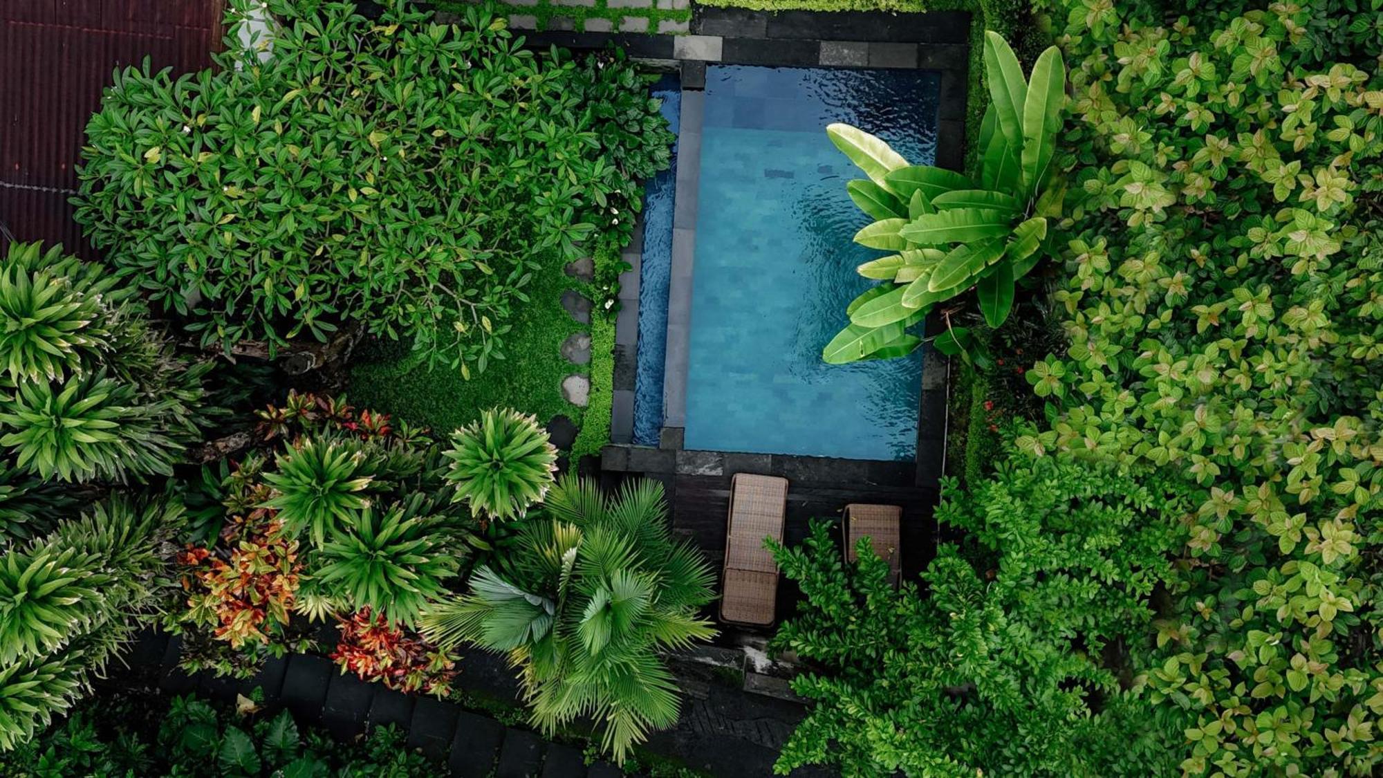 Sari Bamboo Villas Ubud Exterior foto